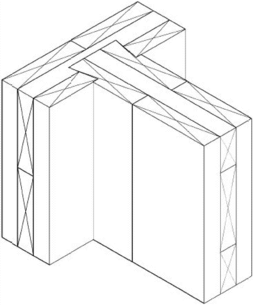 Cross-laminated timber wall dovetail tenon connecting technology and manufacturing method