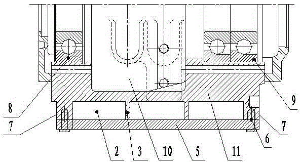 A cooling device for a high temperature pump