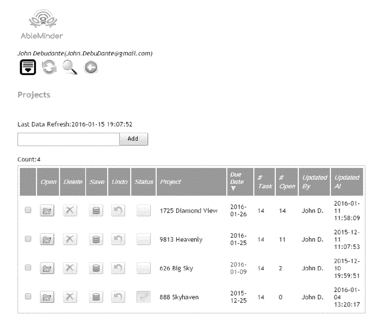 Work Collaboration System with Hierarchical Views, Media Sharing, and Messaging