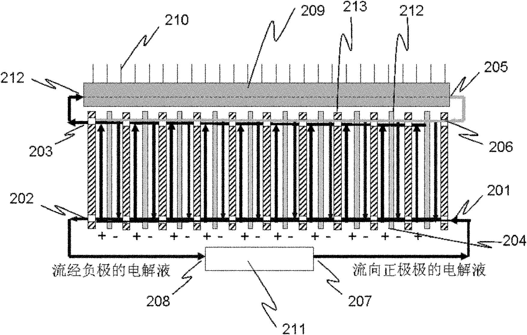 High-power lithium ion battery system with laminated battery structure