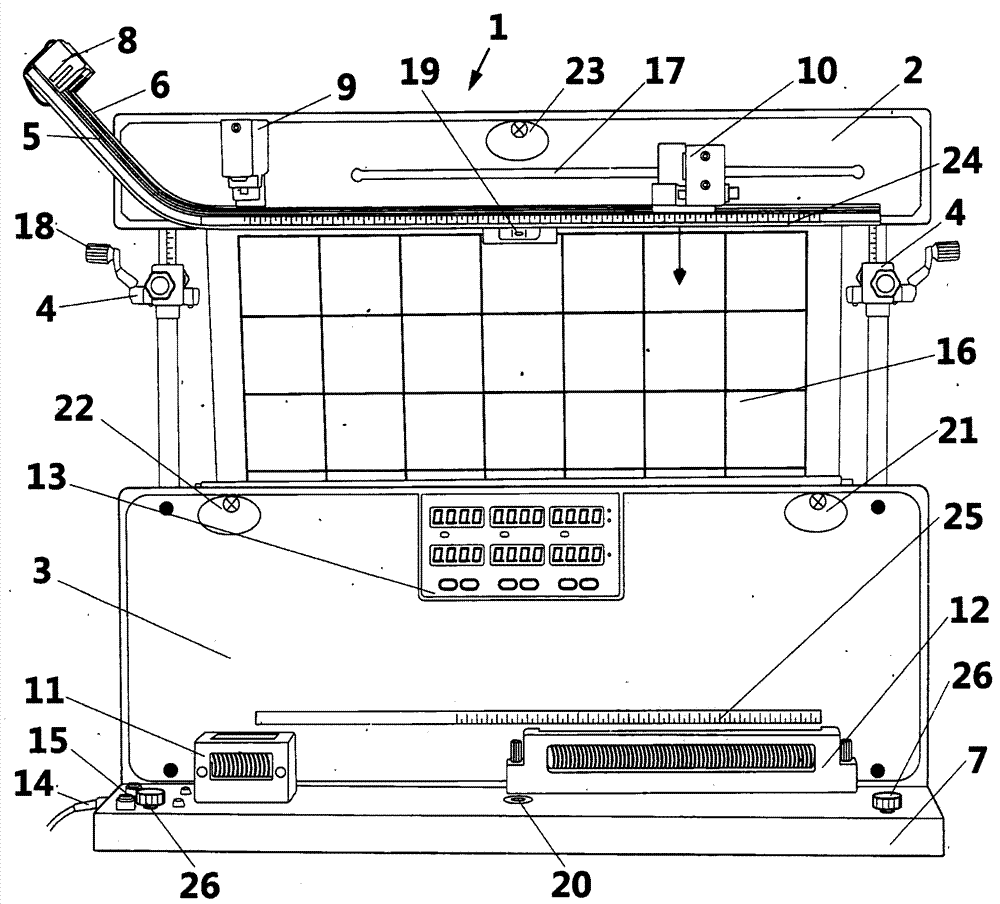 Flat throw decomposition demonstration experimental device and its experimental method