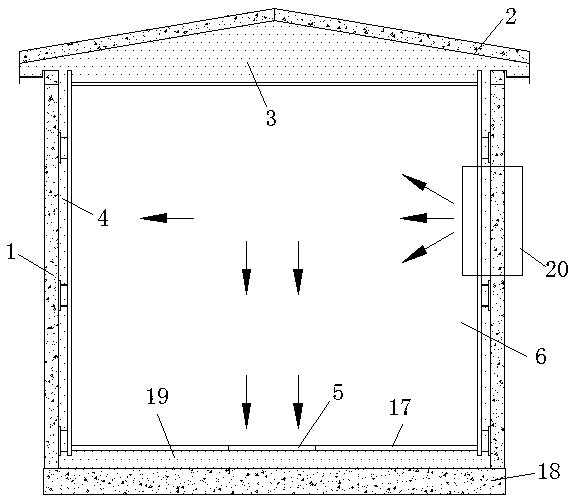 Prefabricated cabin with breathing function