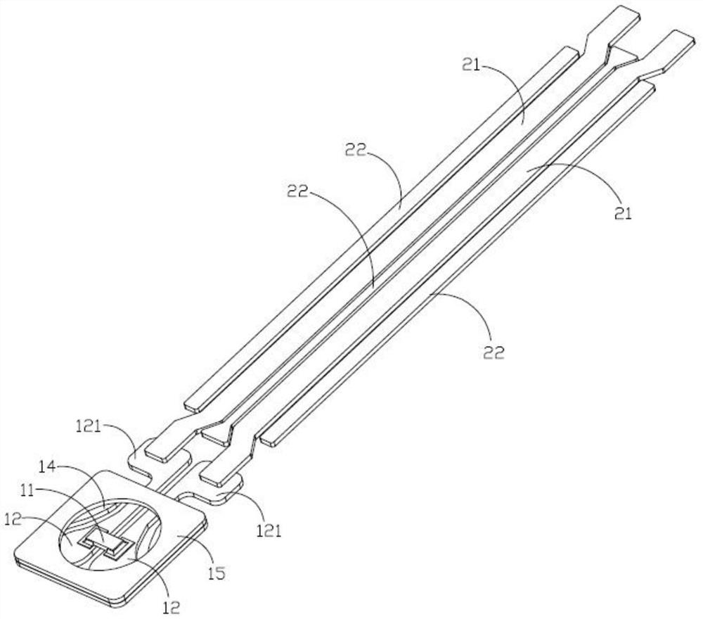 Flexible temperature sensor and battery pack