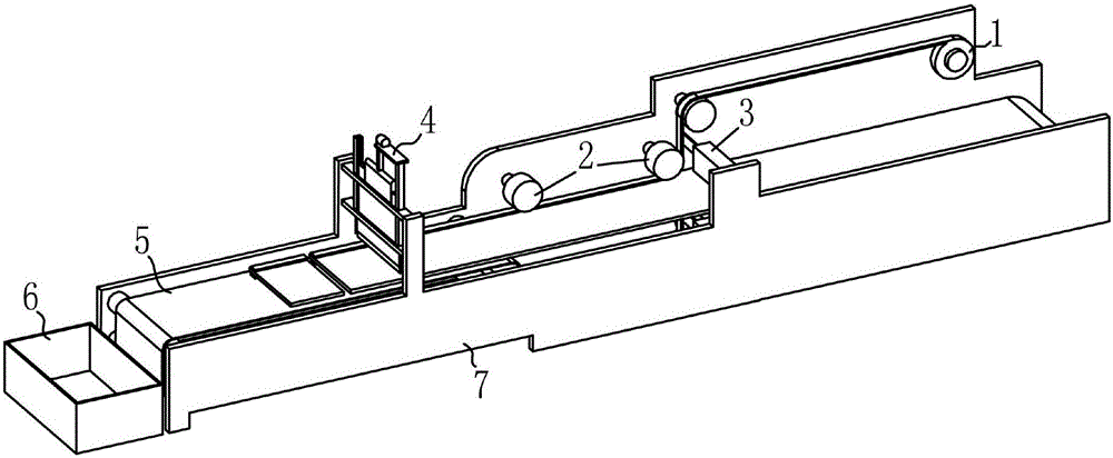 Plastic bag sealing strip mounting equipment