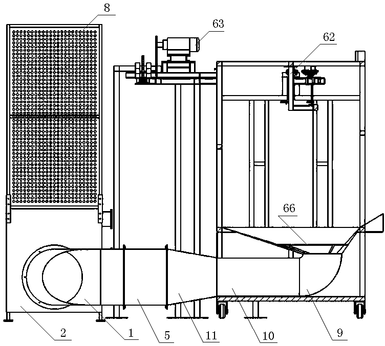 Dust collection recycling device of plastic spraying machine