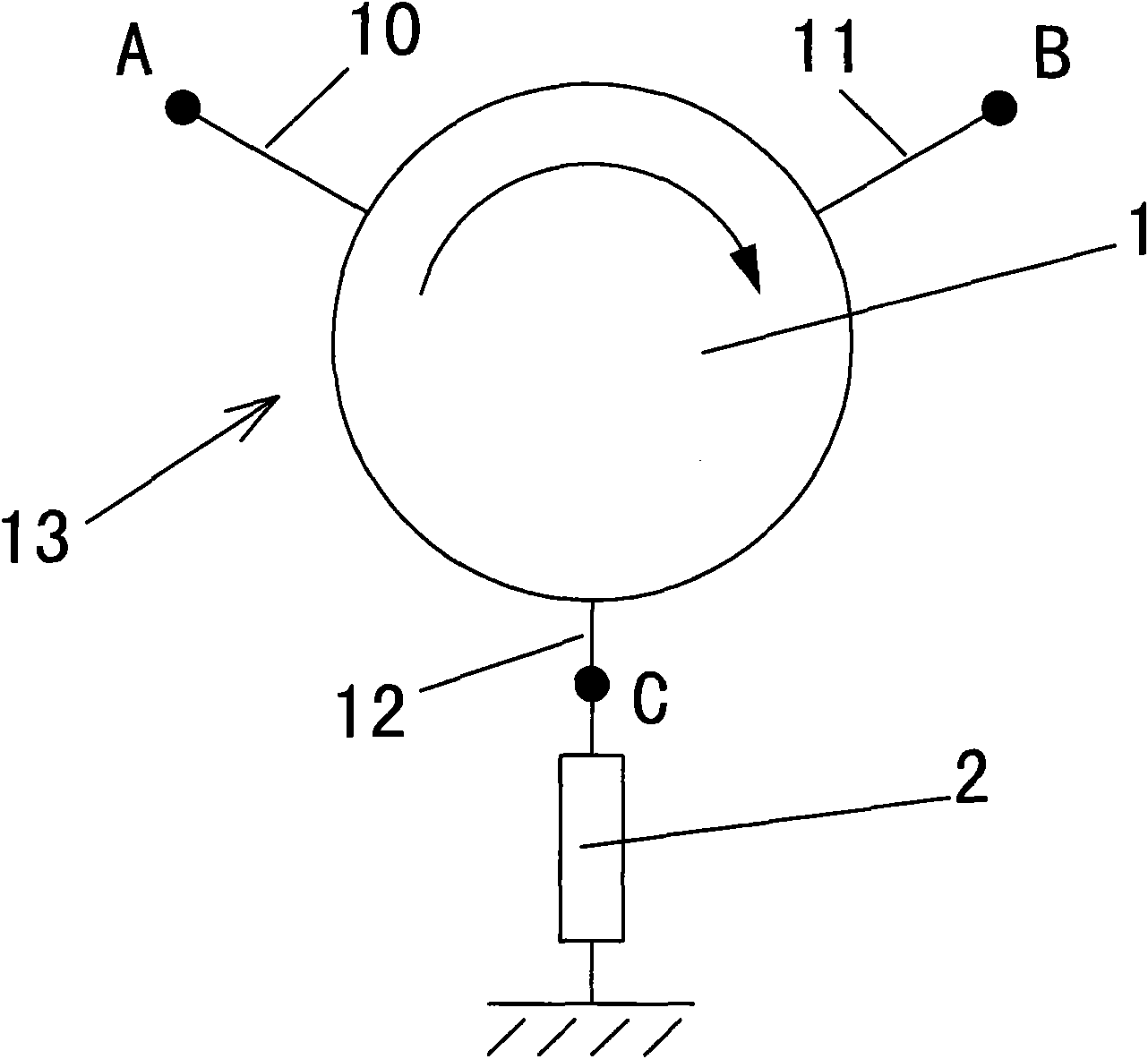 Wideband microstrip isolator