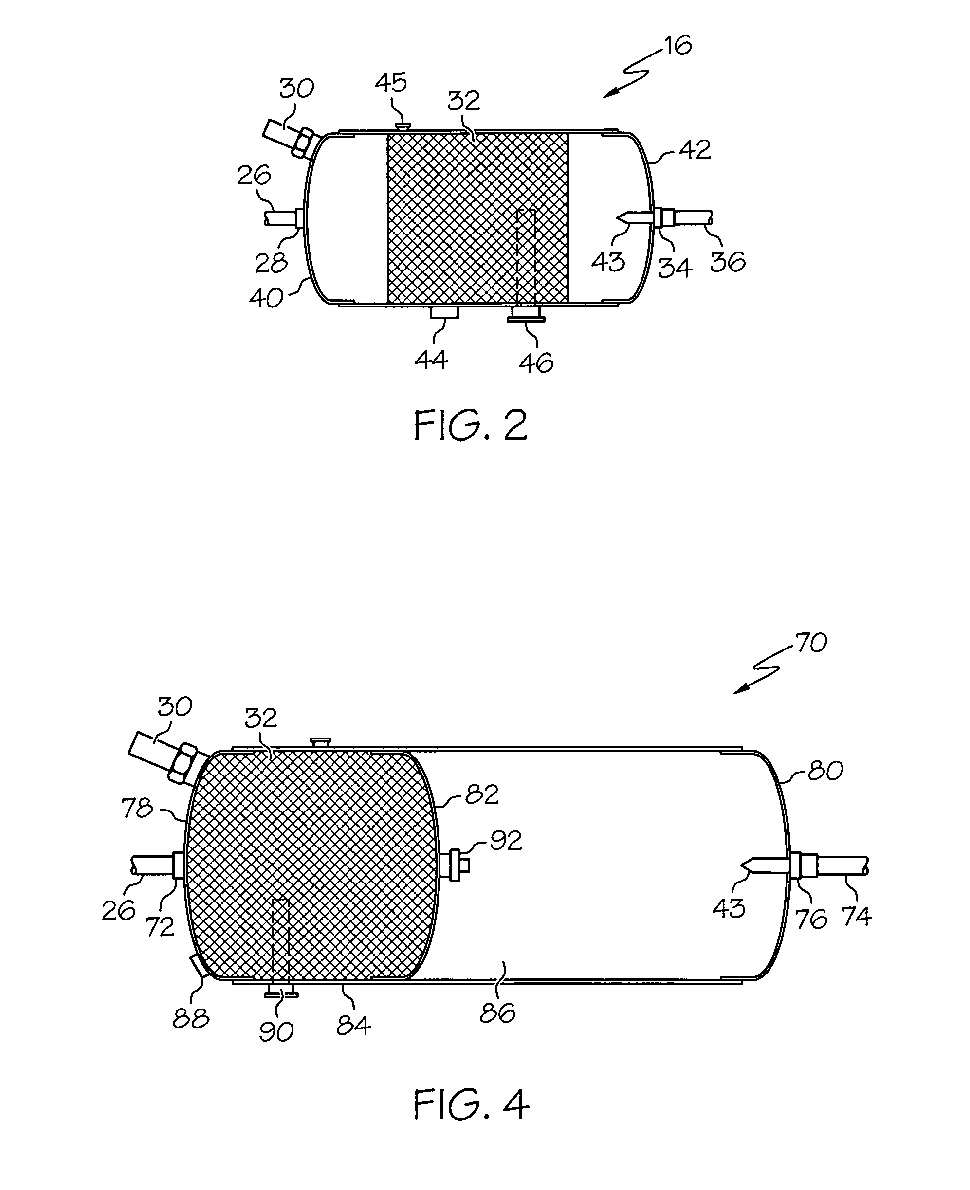 Water and oil mist elimination apparatus for a vehicular compressed air storage system