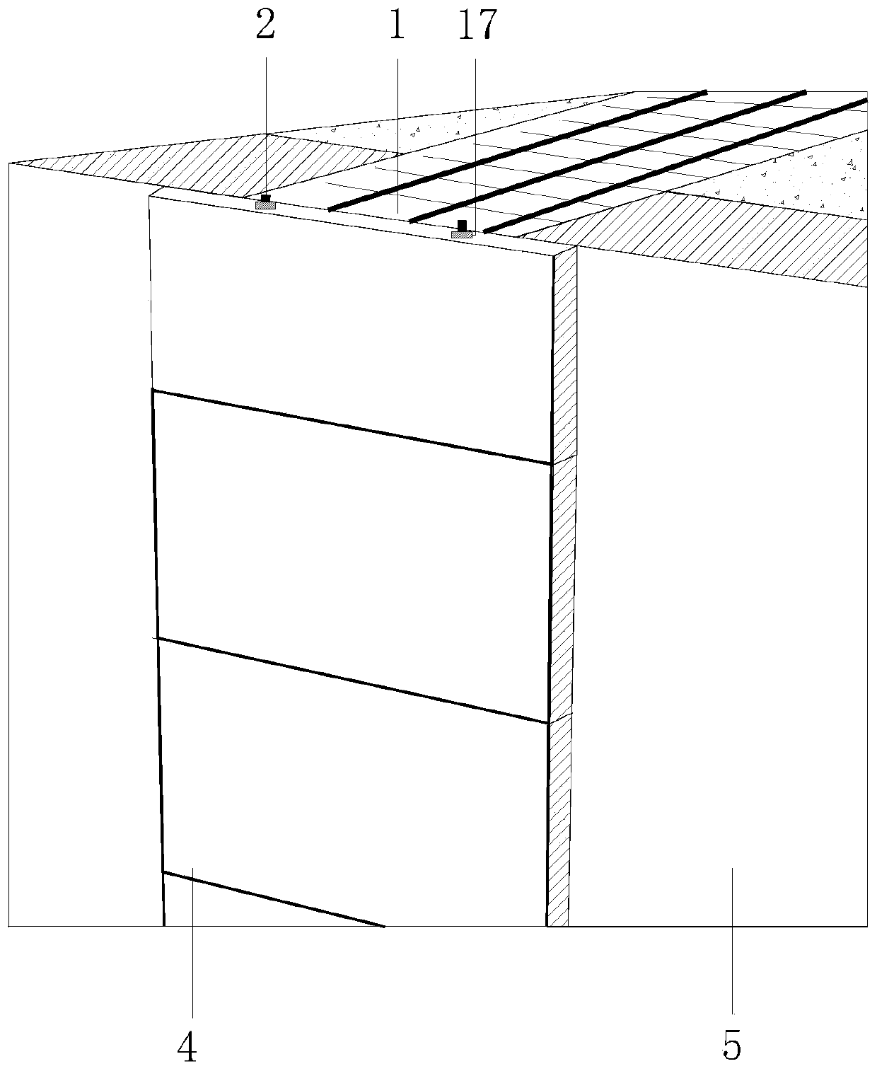 Pre-closed super-front water-retaining post-cast strip for outer wall of basement and construction method