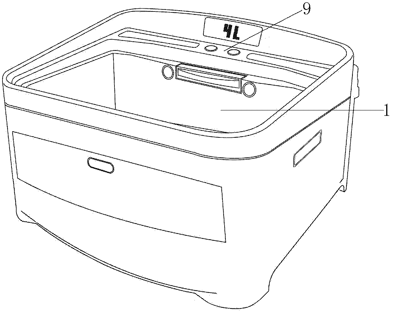 Water circulating foam washing device and its washing method