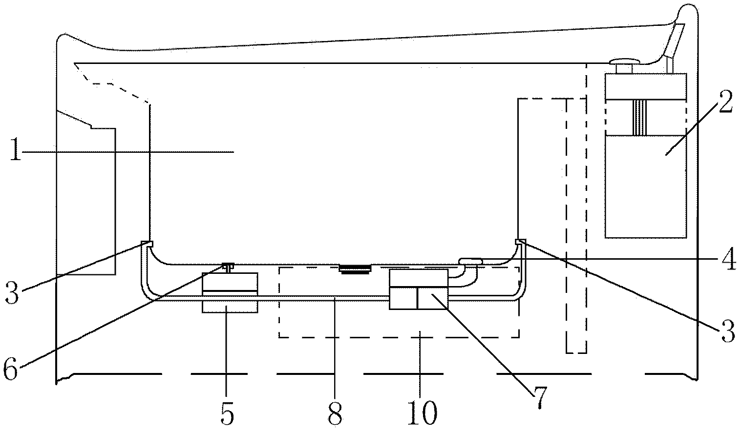 Water circulating foam washing device and its washing method