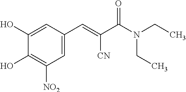 Single unit oral dose pharmaceutical composition comprising levodopa, carbidopa and entacapone or salts thereof