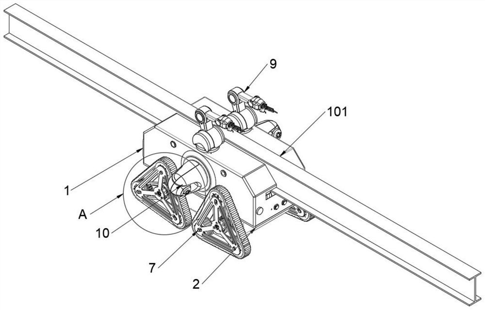 Mining composite intelligent inspection robot based on block chain technology