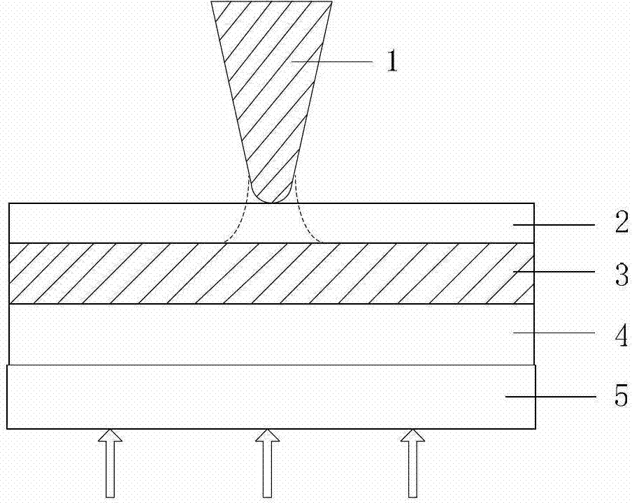 Surface plasma ultra-diffraction photoetching method based on tip-insulator-metal structure