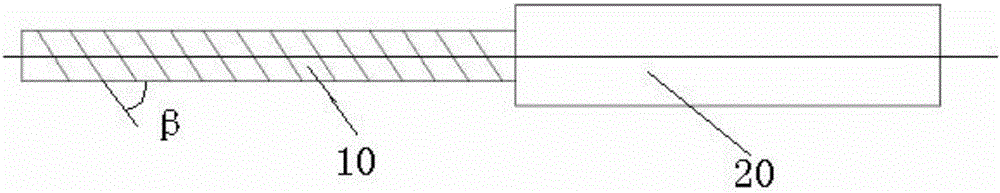 Segmented slightly light-concentrating welding belt and preparation thereof