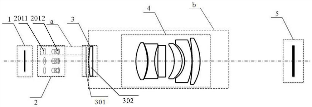 Microscopic imaging assembly, device and system adopting array type objective lens and imaging method