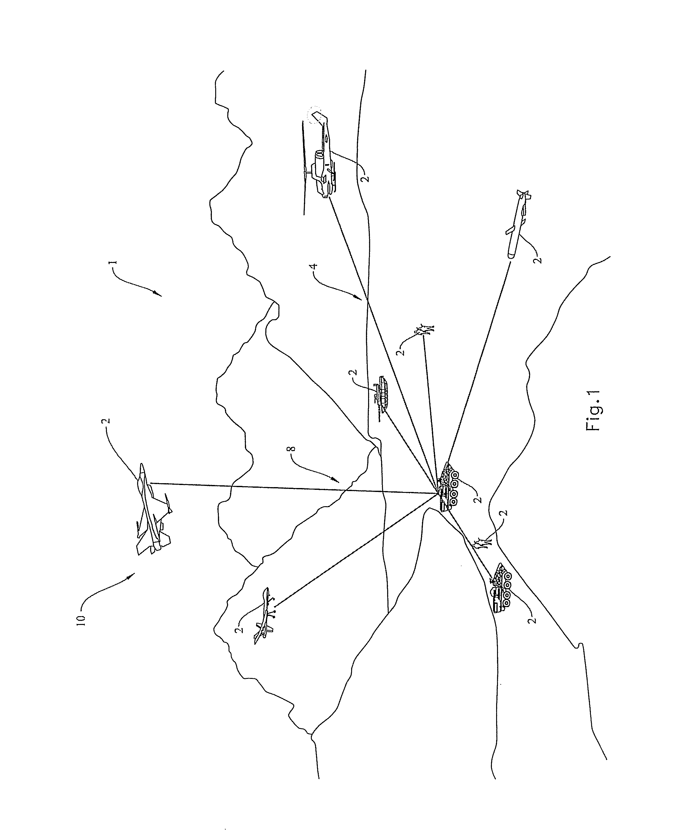 Radar activation multiple access system and method