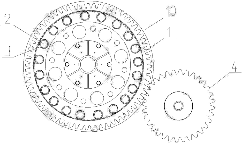 Raising machine raising roller driving mechanism