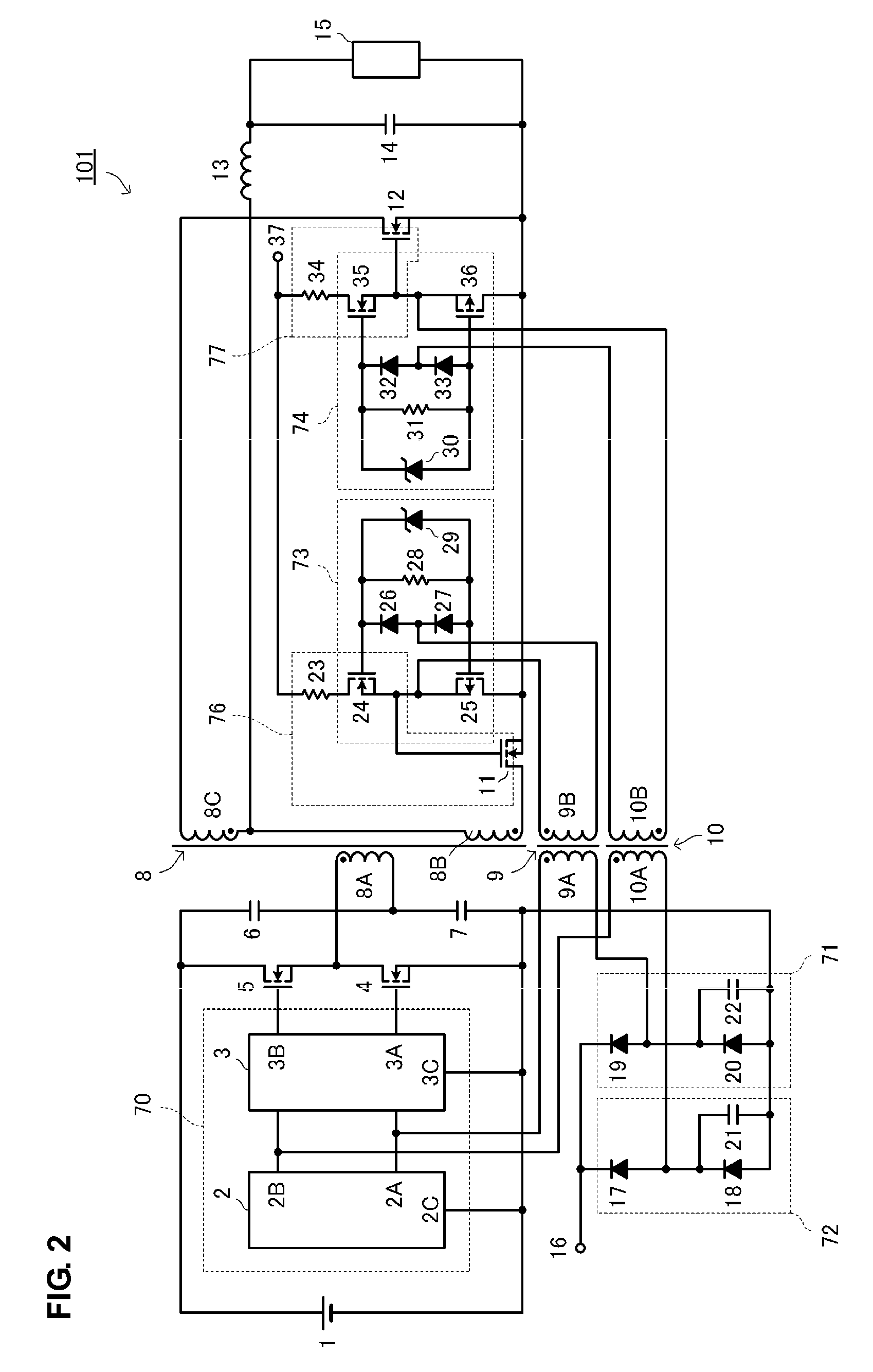 Double-ended isolated dc-dc converter