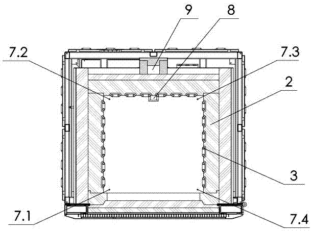 Electric kiln used for jun porcelain firing and jun porcelain firing method