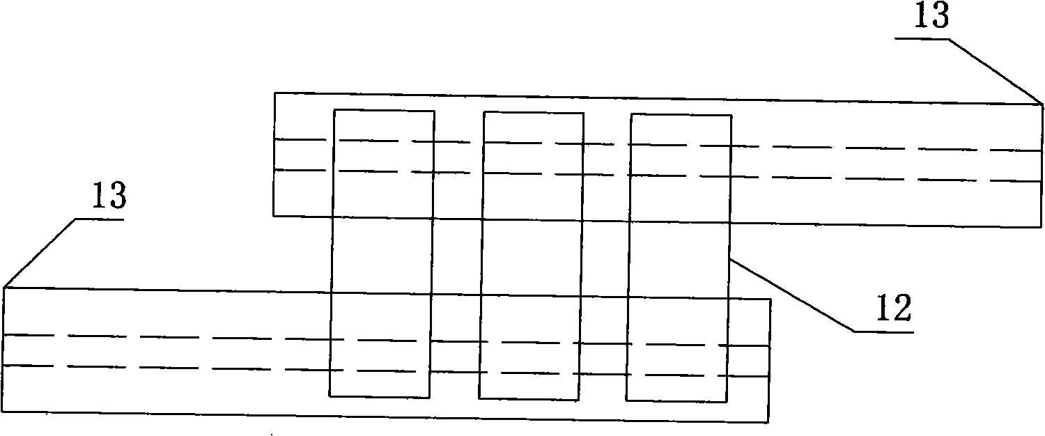 Foundation ditch construction method in water for supporting circuit purlin