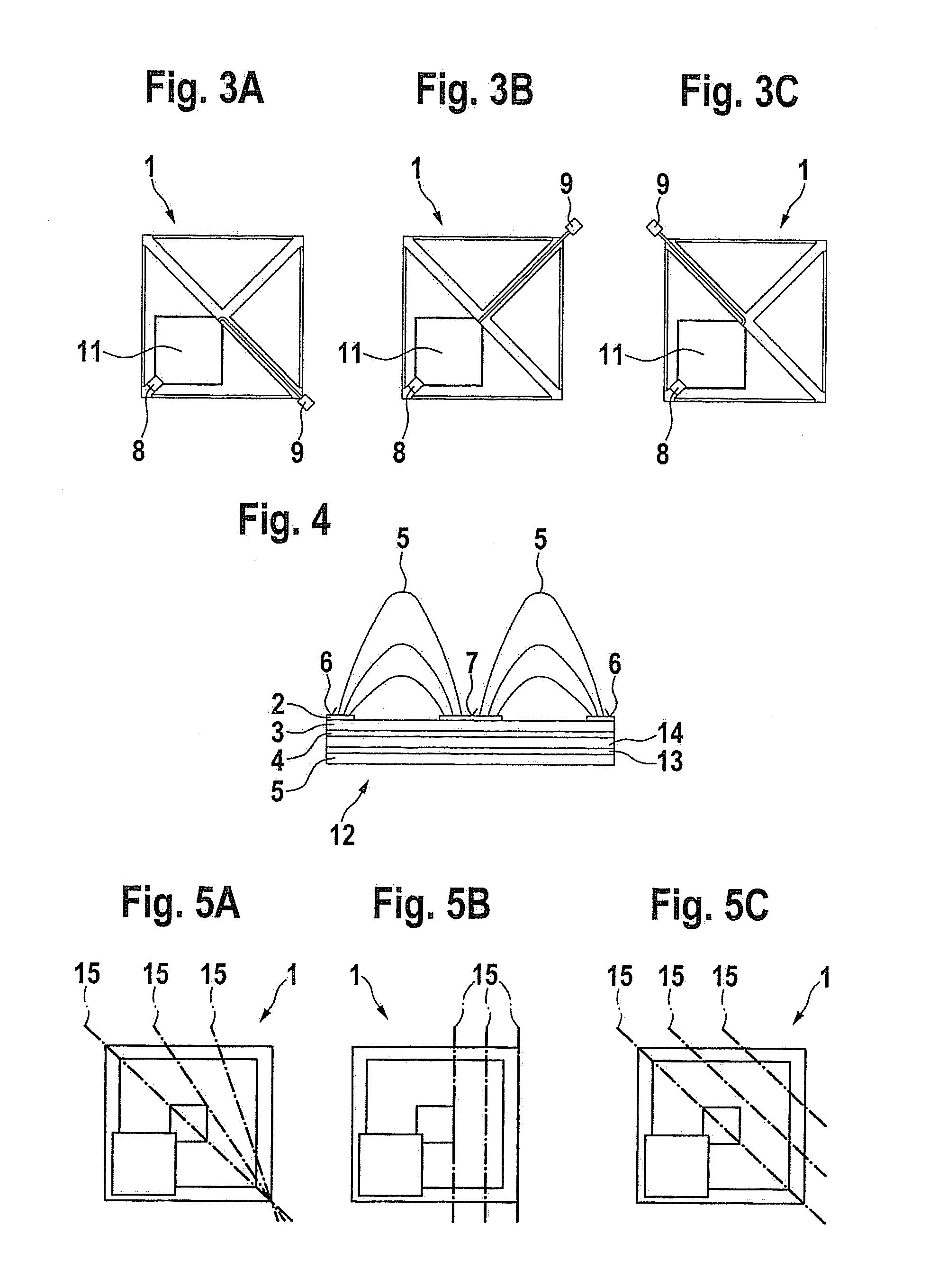 Sensor system for monitoring surroundings on a mechanical component and a method for activating and evaluating the sensor system