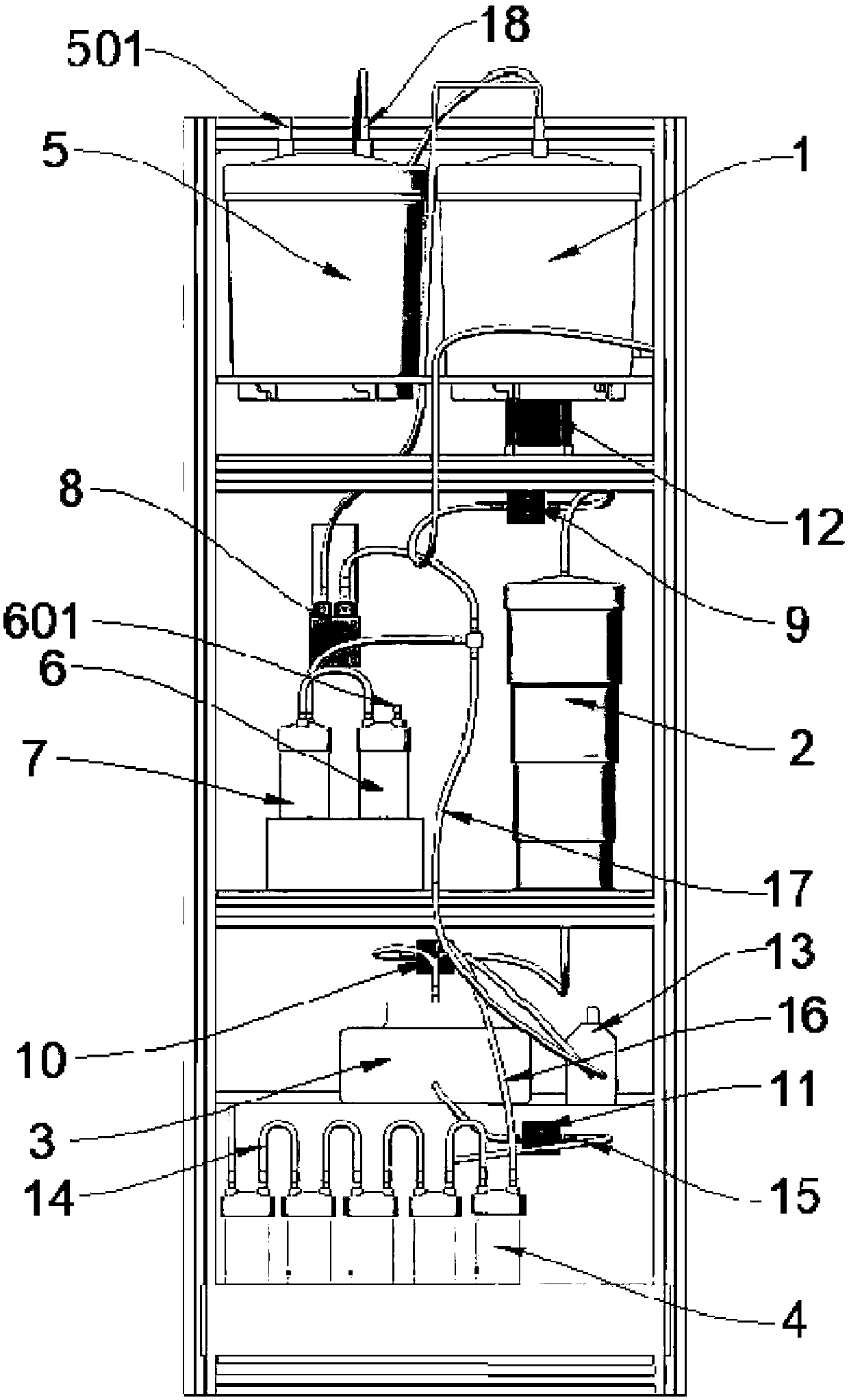 Intestinal microorganism separating device and separating method