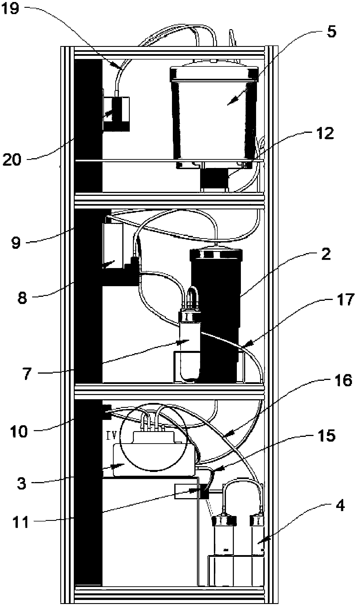 Intestinal microorganism separating device and separating method