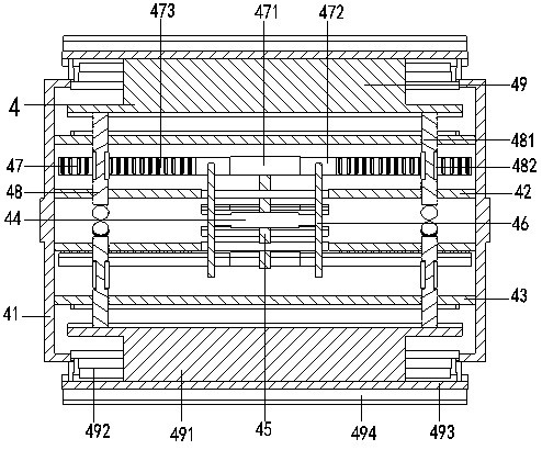 A rice-wheat combine harvester threshing separation device