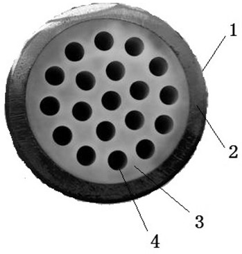 Preparation method of metal-based porous ceramic composite membrane