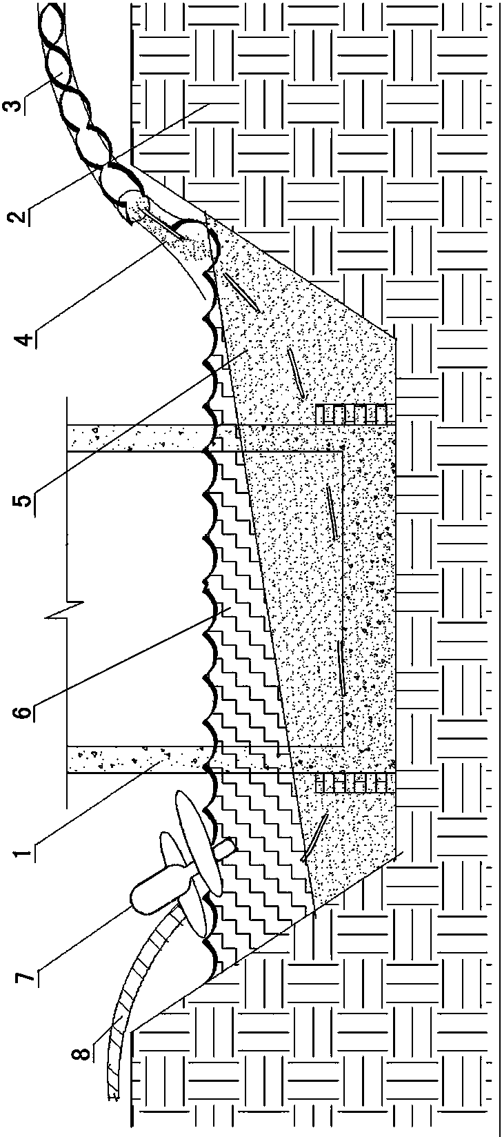 Construction method of sludge soil texture deep foundation pit excavation and pumping sand compacted backfilling