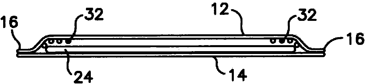 Zoned application of decolorizing composition for use in absorbent articles