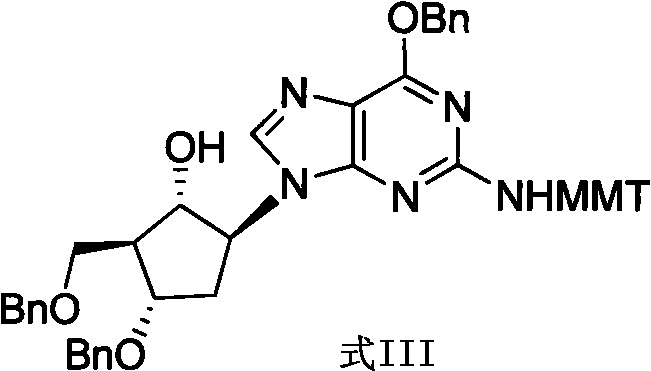 Method for preparing antiviral medicinal entecavir intermediate