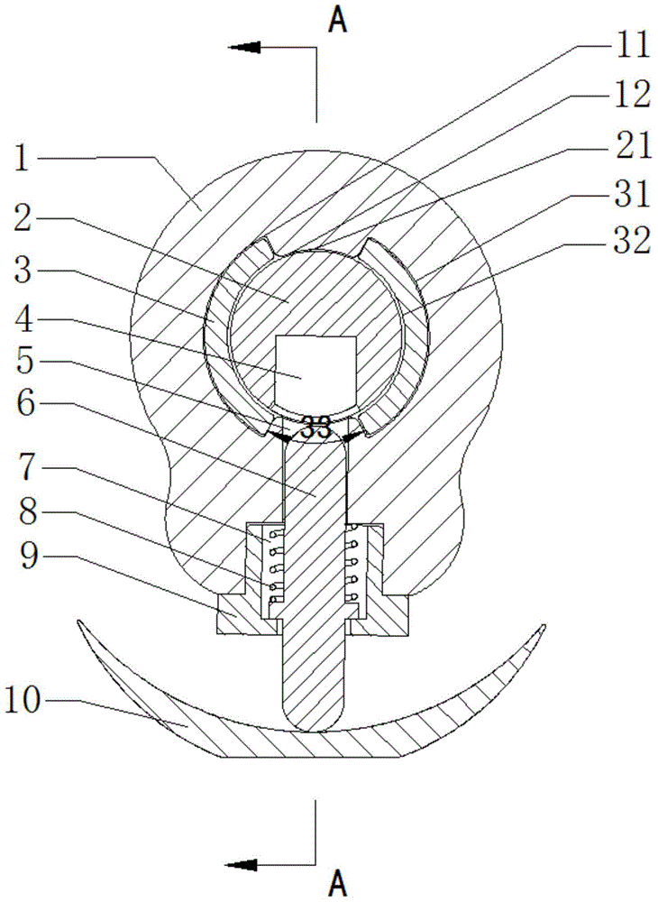 External separation and reunion device for electronic lock