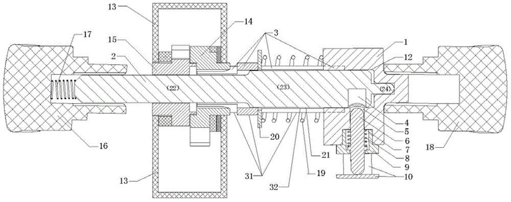 External separation and reunion device for electronic lock