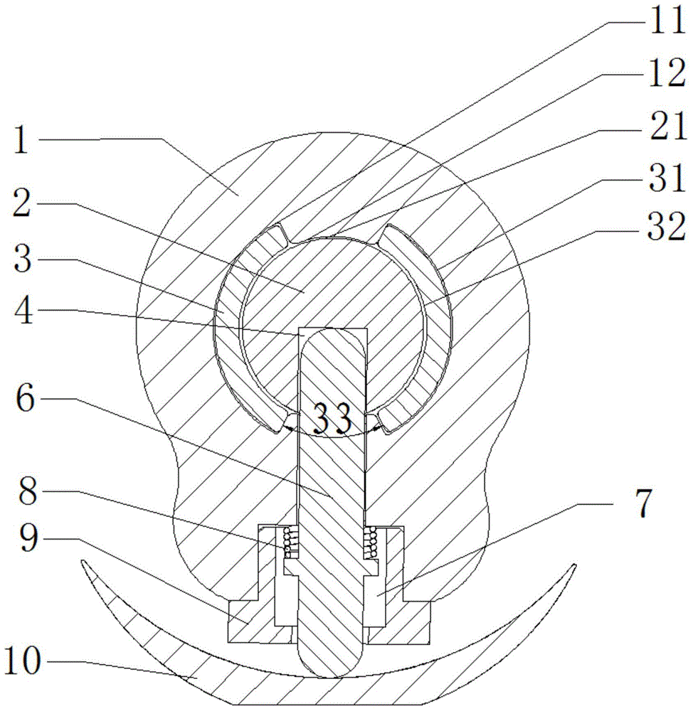 External separation and reunion device for electronic lock