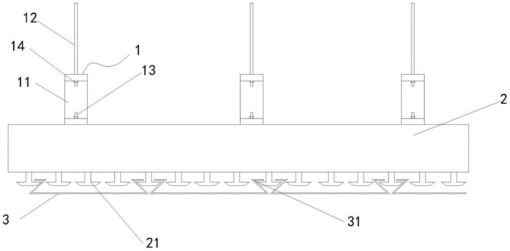 Novel mounting structure for enameled ceiling