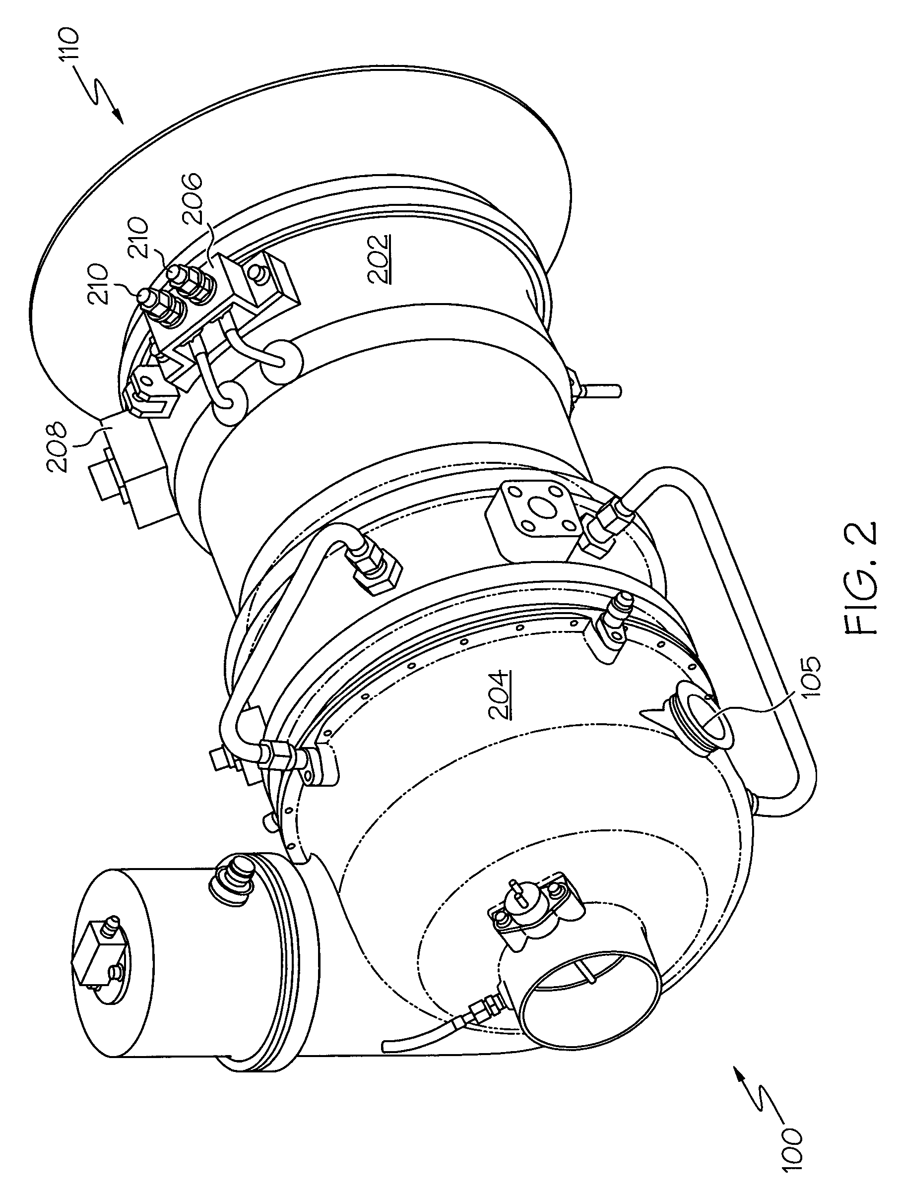 Integrated gearless and nonlubricated auxiliary power unit