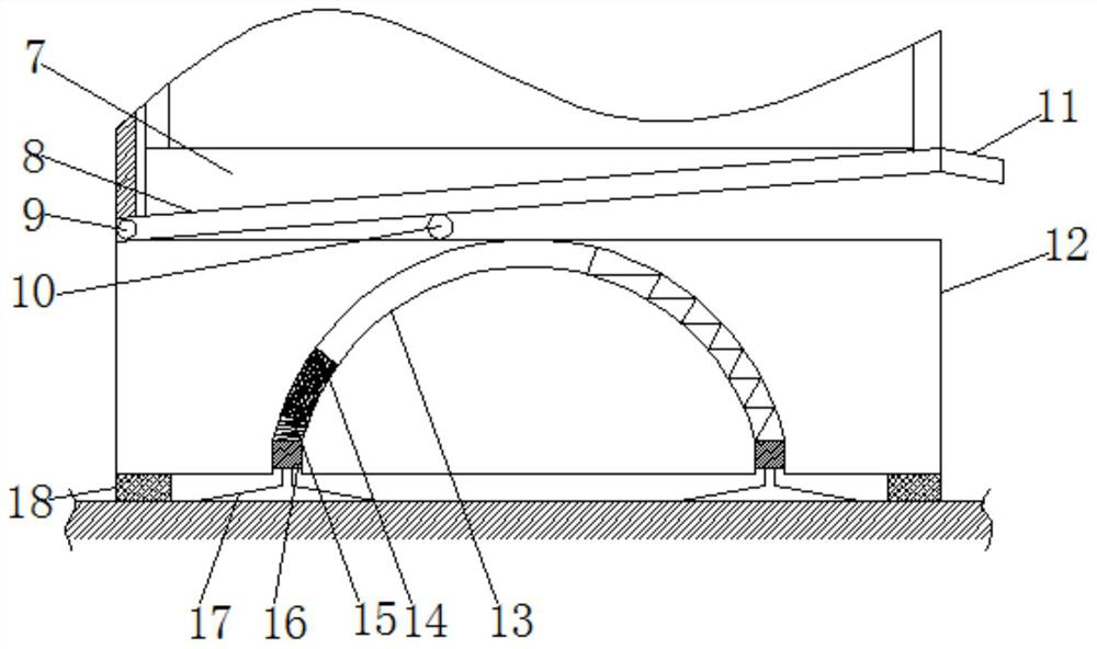 Anti-skid bus vehicle-mounted garbage can based on inertia force and application method thereof