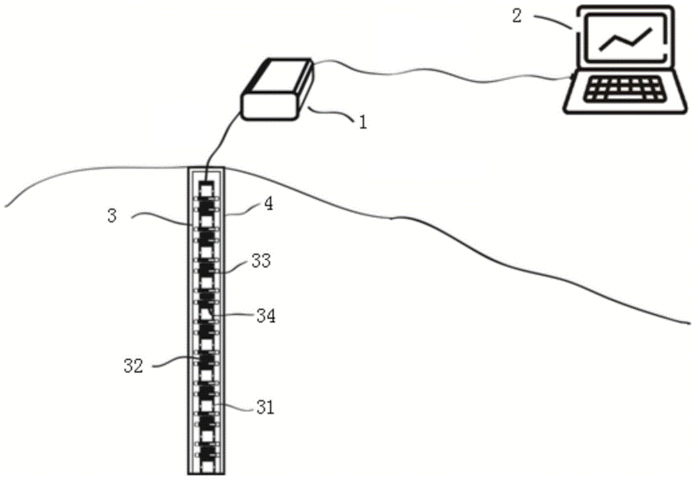 Seabed landslide monitoring device and method based on MEMS sensor