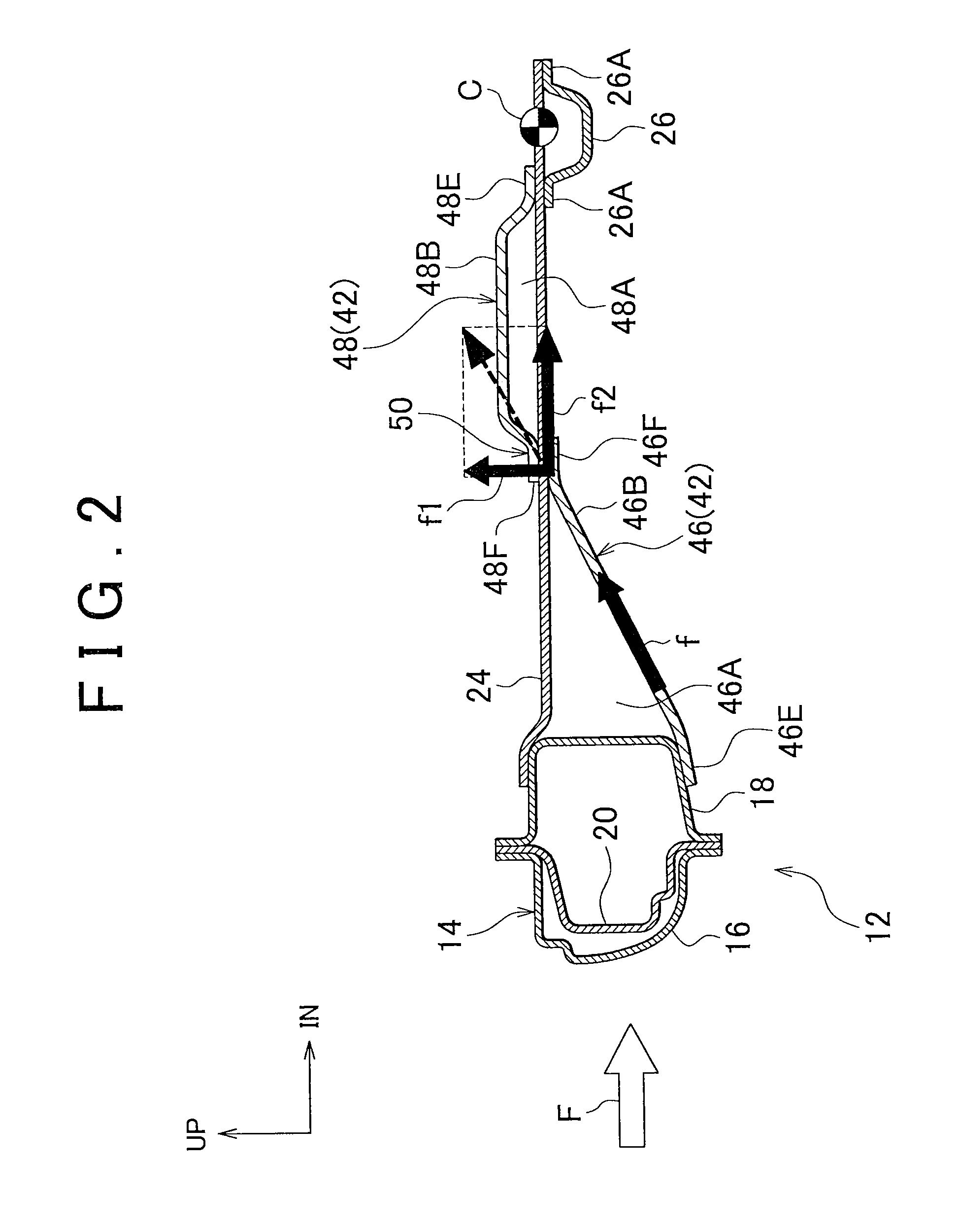 Battery protection structure for automobile