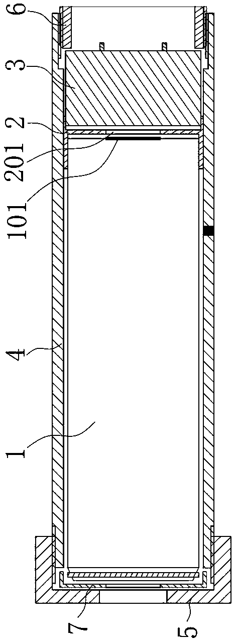 Internal pressure monitoring device for lithium ion batteries