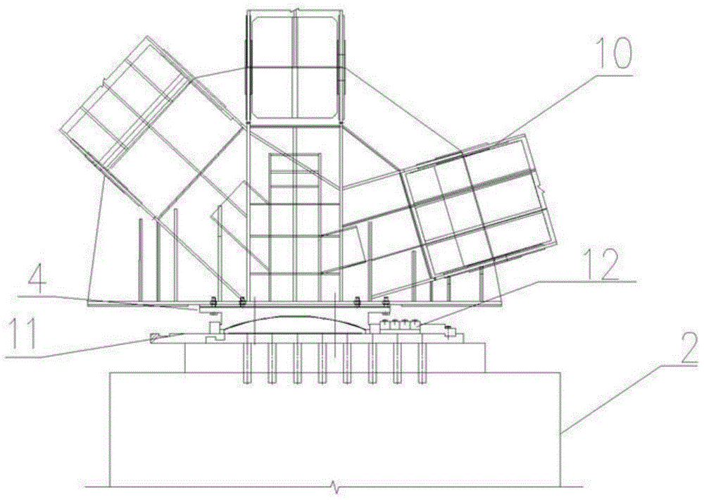 Method for main arch closure of three-span hinged arch bridges by adoption of pre-descended and pre-deflected side-span steel trusses