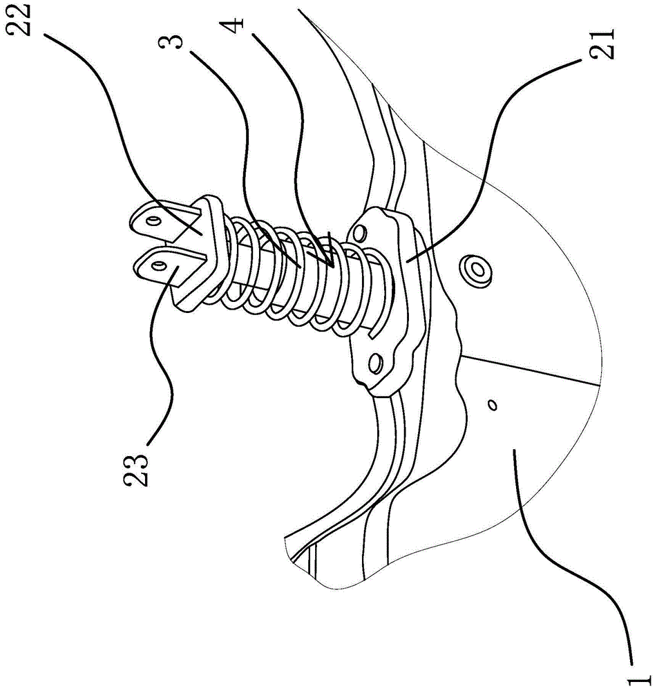 An automobile powertrain suspension structure