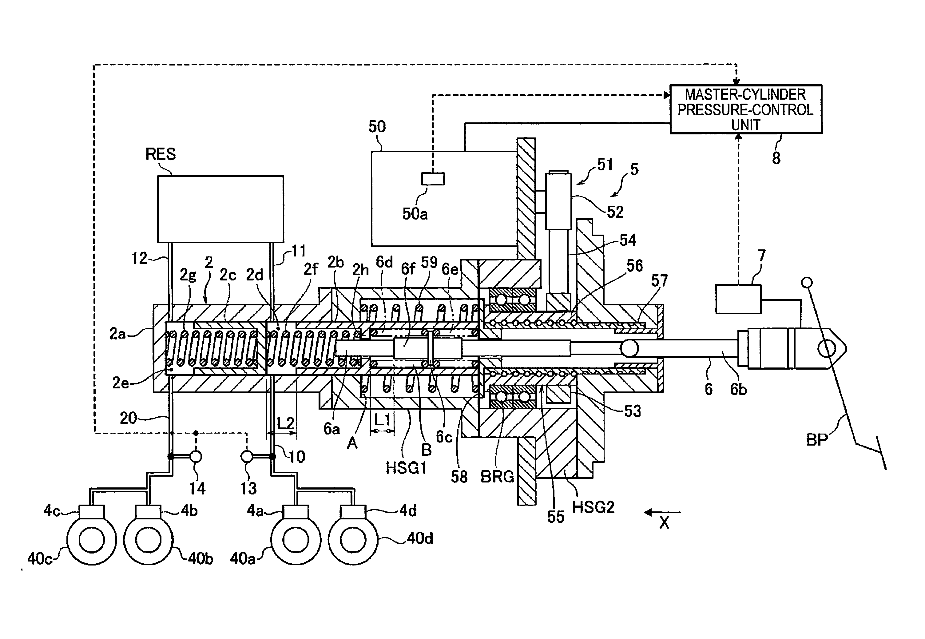 Vehicle braking control device