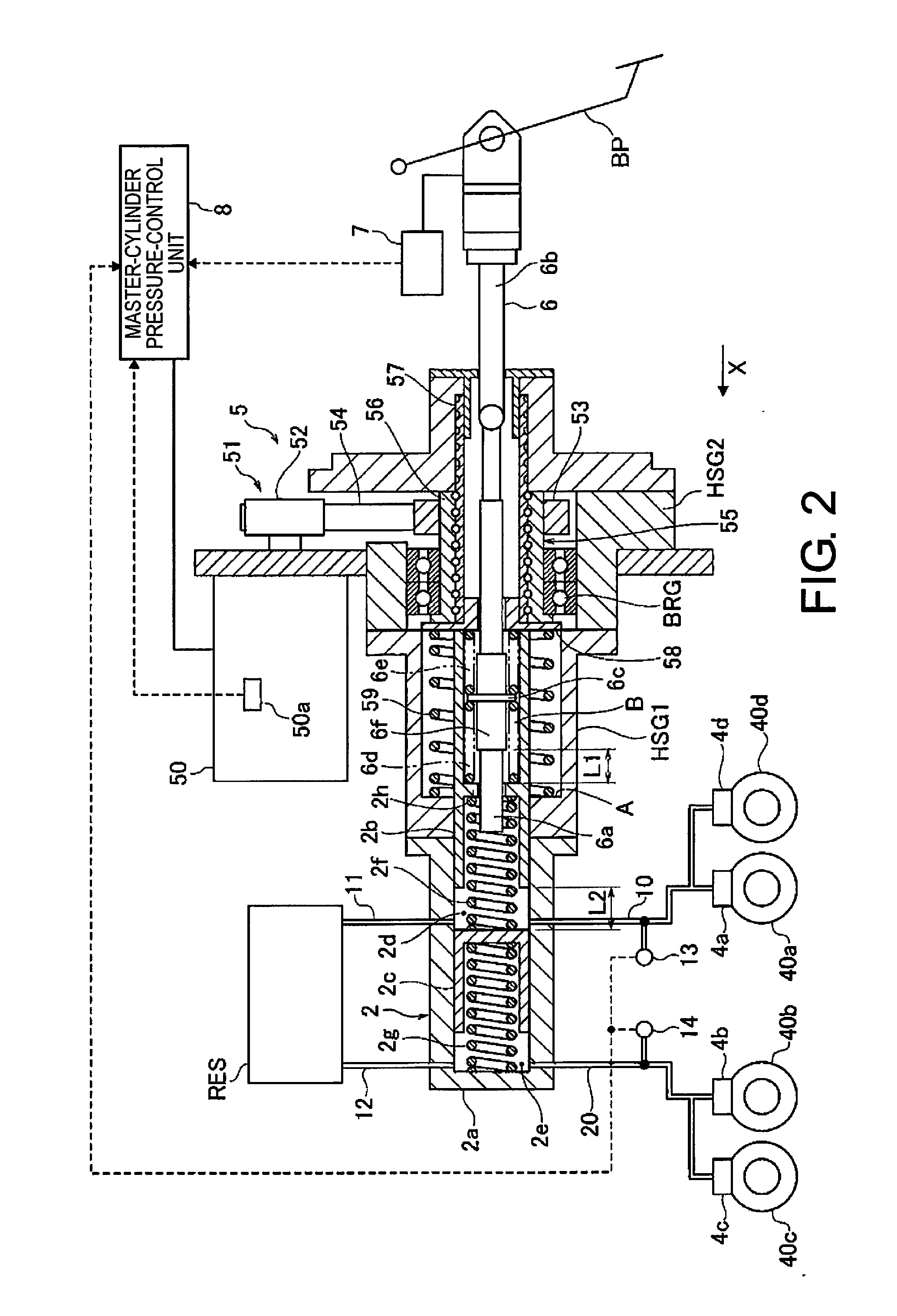 Vehicle braking control device