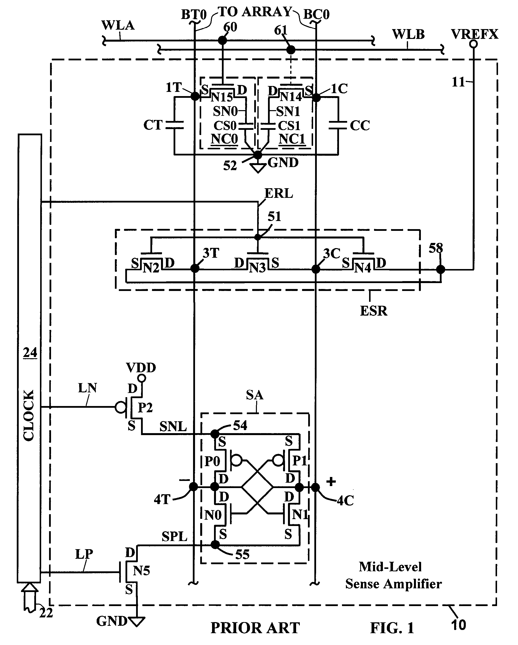 Bi-mode sense amplifier with dual utilization of the reference cells and dual precharge scheme for improving data retention