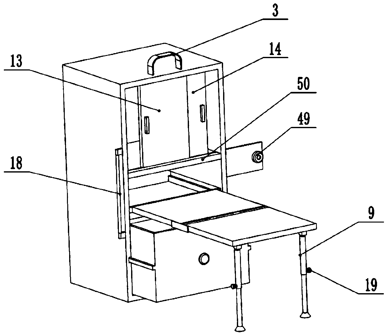 Novel portable liquid food feeding device for nursing in intensive care unit