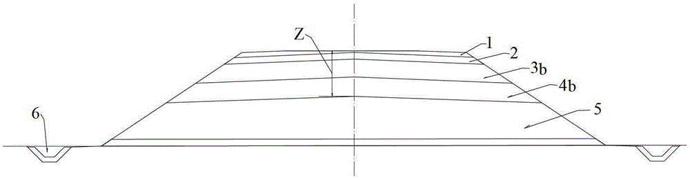 Embankment structure of high-speed railway embankment with ballastless track in seasonally frozen regions