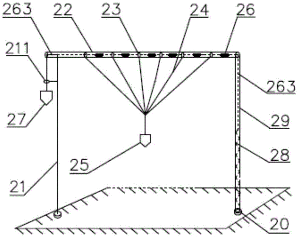 Simulation device of instant unstable burst of dam under extreme load condition and operation method