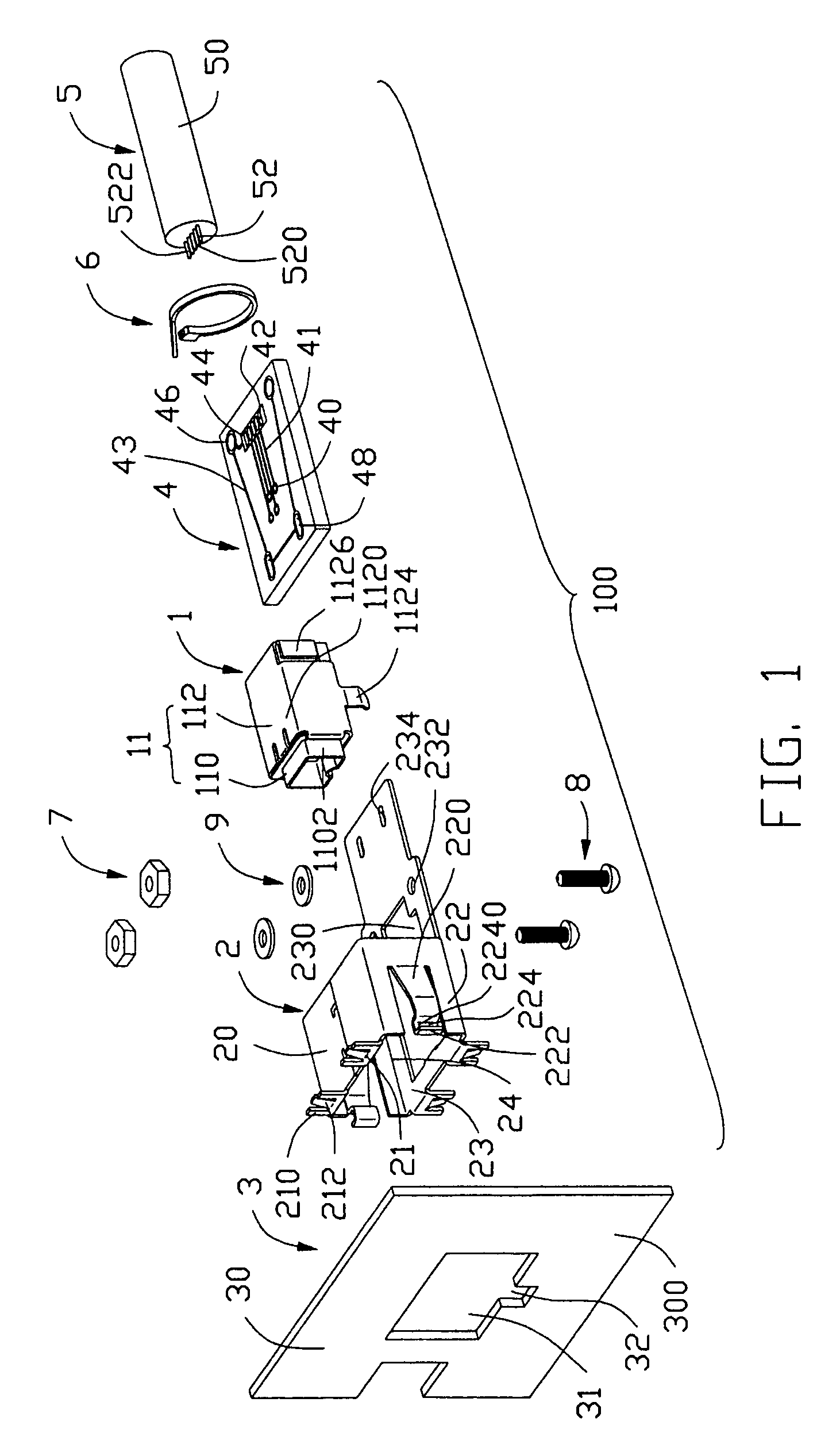 Panel mount cable connector assembly